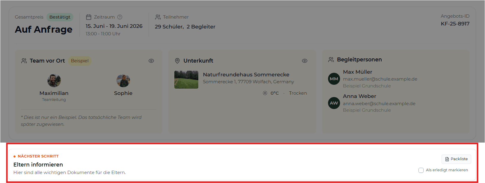 Dashboard Dokumente